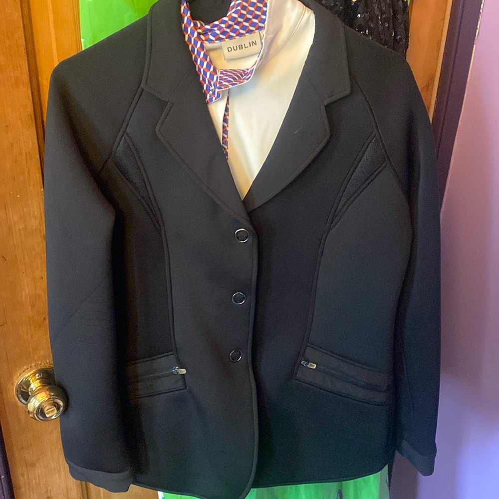 Horseware dressage jacket and Doublin undershirt.